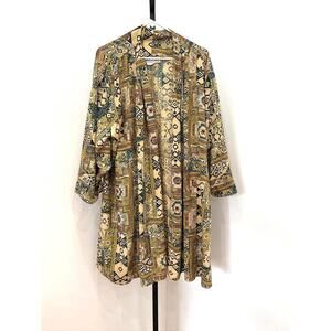 Vintage Sharon Anthony Patterned Coat Size 24W/44
